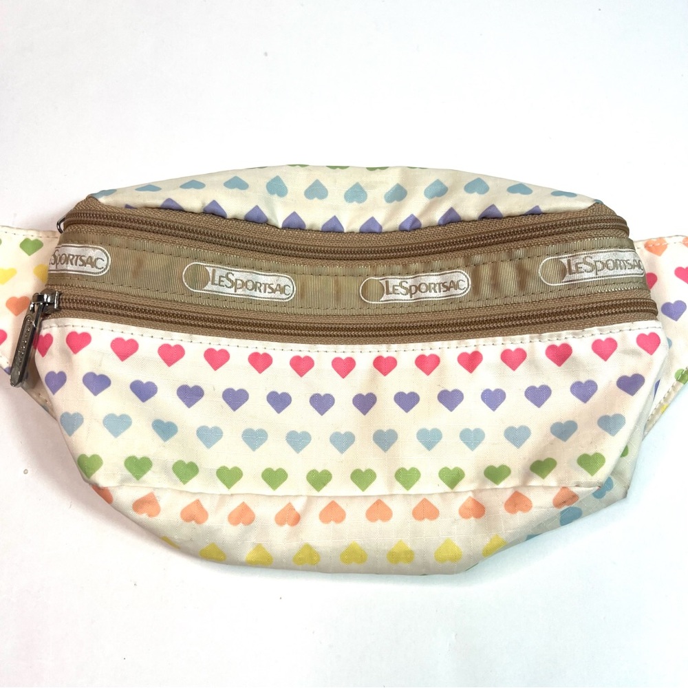 LeSportsac Rainbow Heart Belt Bag Fanny Pack - Picture 5 of 15